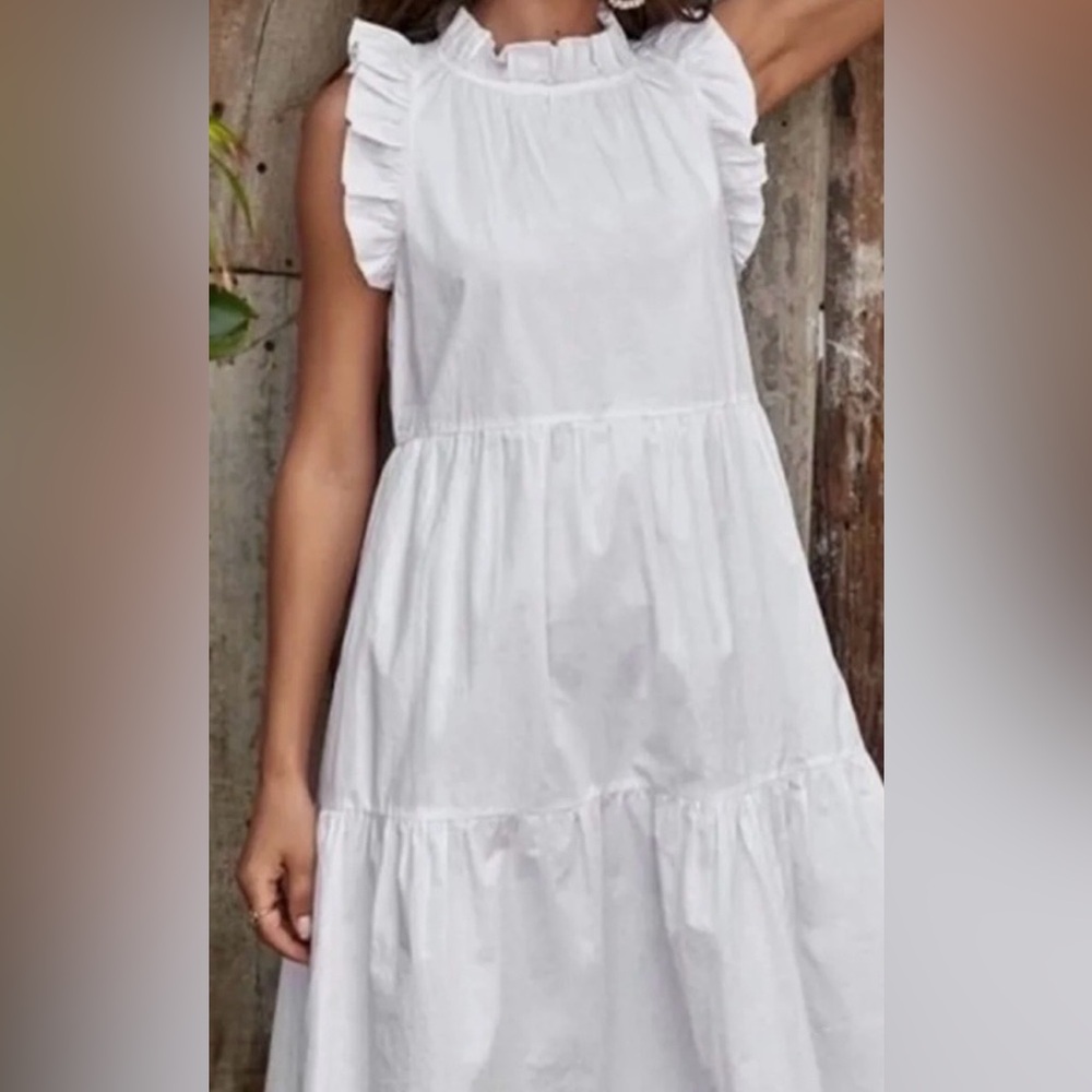 J. Crew Ruffled Tiered Dress